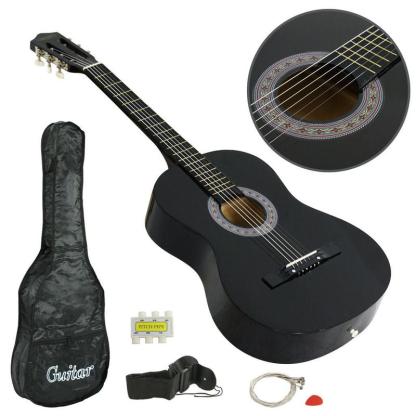 Segawe 38" New Beginners Acoustic Guitar with Case, Strap, Tuner and Pick