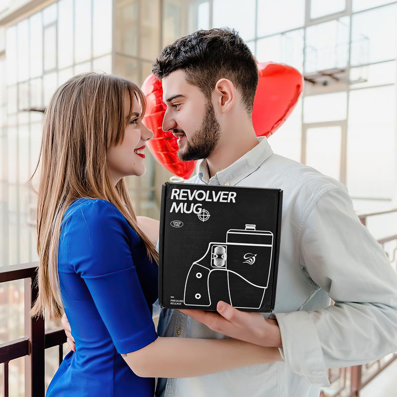 Pukomc Coffee Mug with Rotatable Wooden Handle, Ceramic Leak-Proof and Scalding-Proof Cup, 16 Ounces Beverage Drinkware Glass Reusable Reuse Tumbler Washable