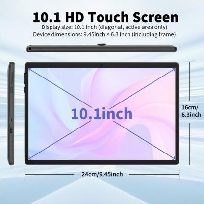 【TikTokShopBlackFriday】PYNAREL Tablet 10.1 Inch Android 14, 2 in 1 Portable Device with Keyboard, Mouse, Case, Stylus, 8(4+4)GB RAM 64GB ROM, Dual Camera, for Xmas Gift