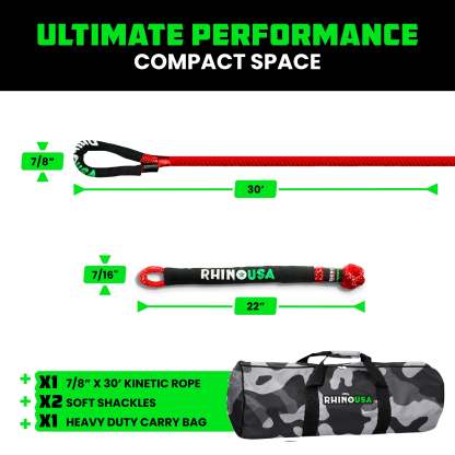 7/8" x 30' Kinetic Rope Recovery Kit