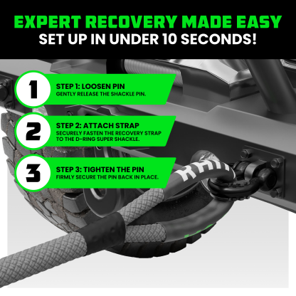 3/4" D-Ring Shackle Set (2-Pack)