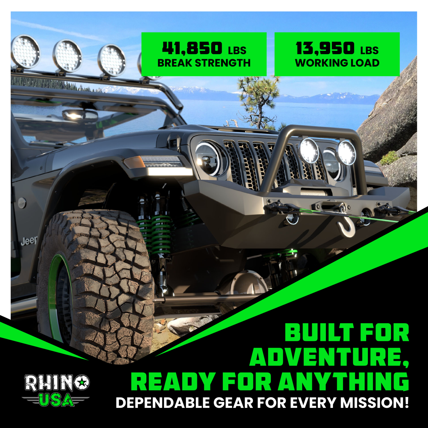 3/4" D-Ring Shackle Set (2-Pack)