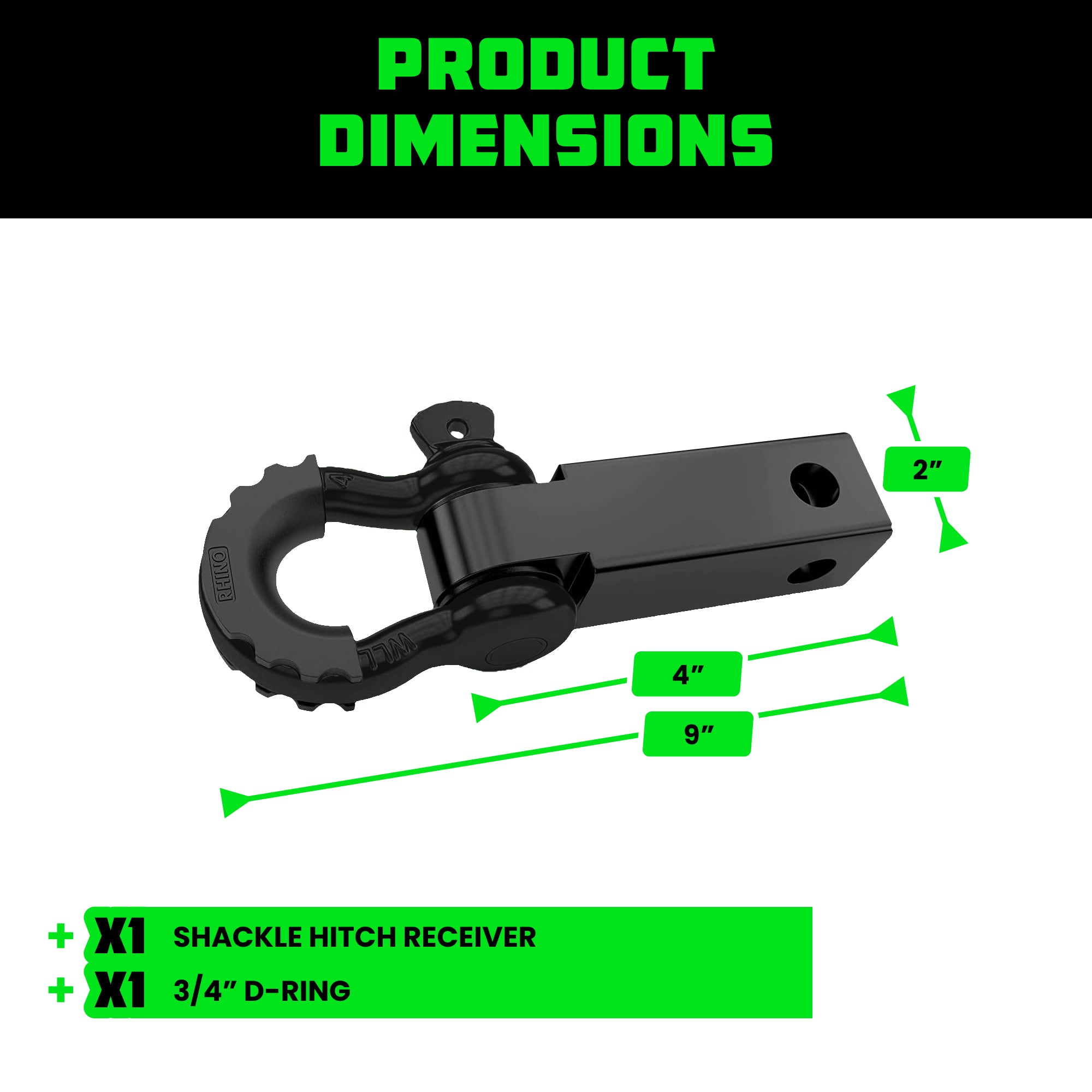2" Shackle Hitch Receiver