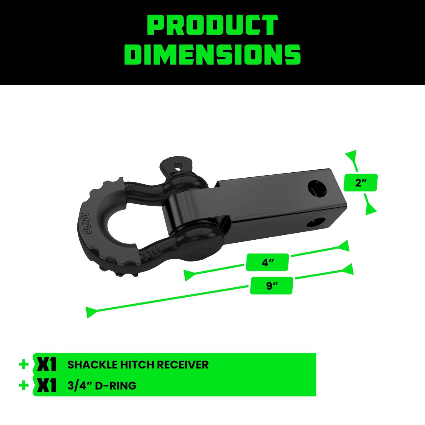 2" Shackle Hitch Receiver