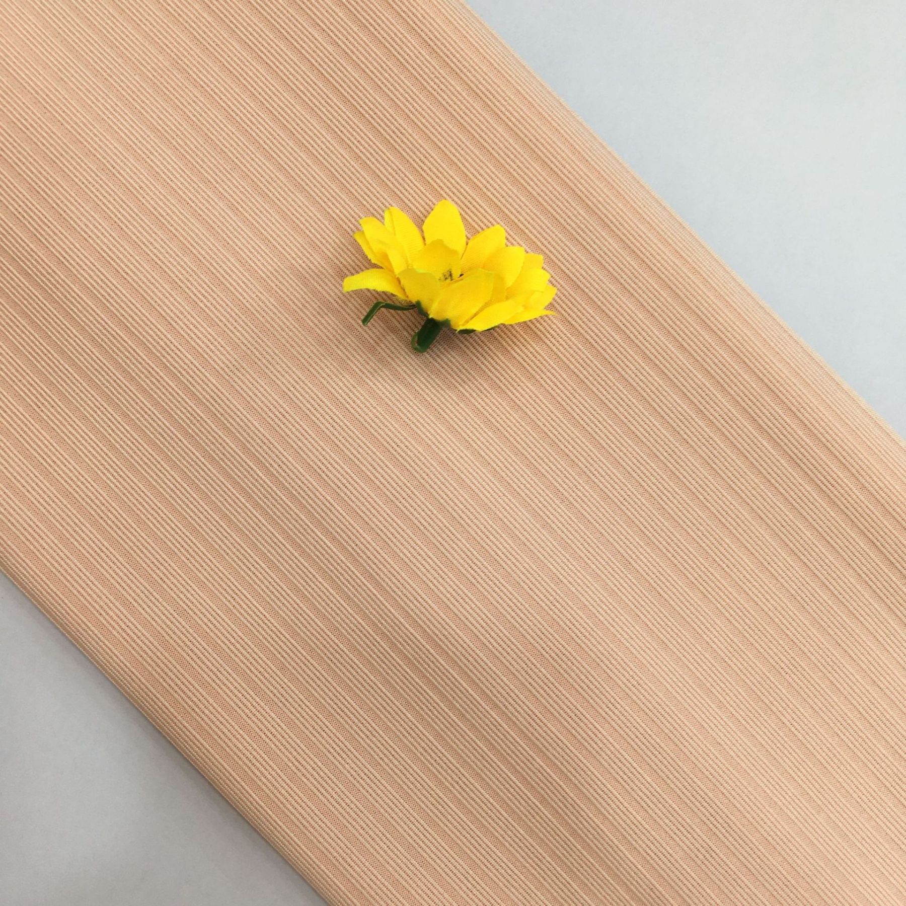 5x2 Summer Ice Silk Ribbed Fabric, Stretch Rib Knit Fabric, Suitable for Women's T-shirts and Fashion Apparel.