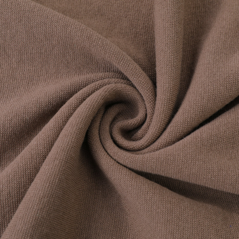 270g cotton cross-stretch elastic knitted circular rib fabric for spring/summer short-sleeved garments, collars, and cuffs (wholesale).