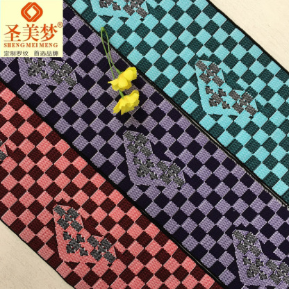 Custom-made jacquard nylon fabric, high-elastic thick ribbed collar, sweatshirt hem, cuffs, webbing, lace, and other garment accessories.