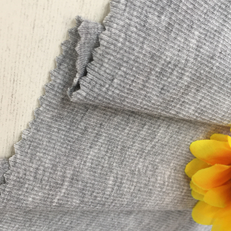 260g 2x2 French rib knit fabric with snake pattern, wholesale circular knitting machine fabric for summer short-sleeved T-shirts and spring/summer clothing.