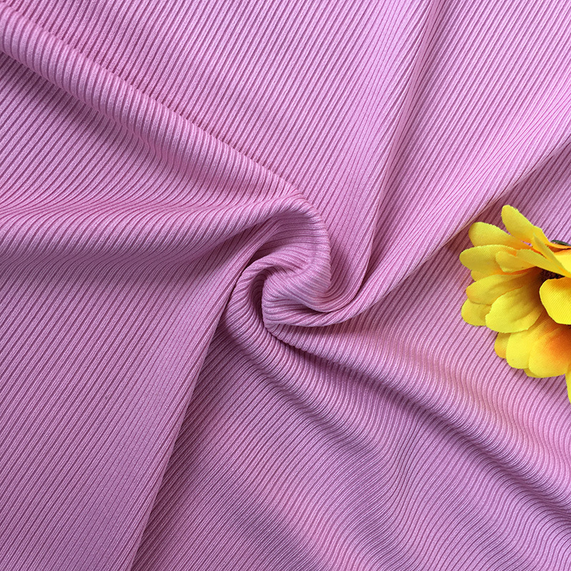 200g imitation brocade circular knitting ribbed fabric, 2x2 ice silk ribbed fabric, customizable digital printing and embossing fabric, polyester.