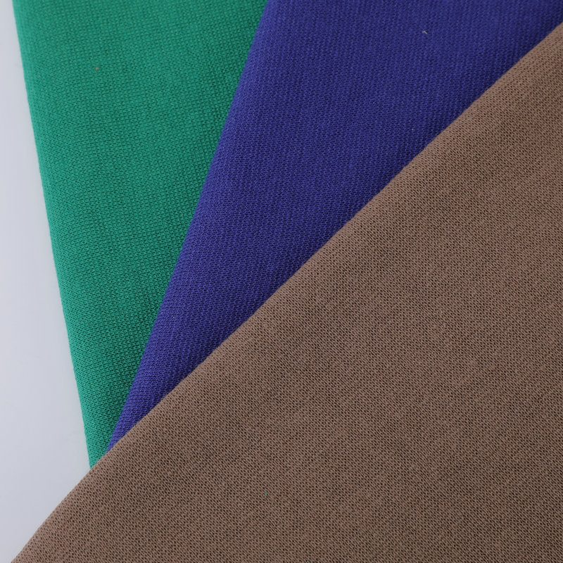 270g cotton cross-stretch elastic knitted circular rib fabric for spring/summer short-sleeved garments, collars, and cuffs (wholesale).