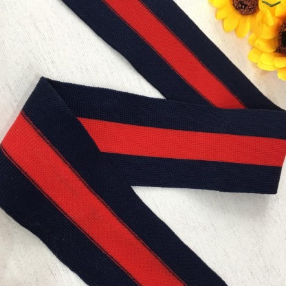 Custom-made plain weave nylon ribbed webbing lace for clothing, collars, cuffs, and DIY projects. High elasticity and breathable.