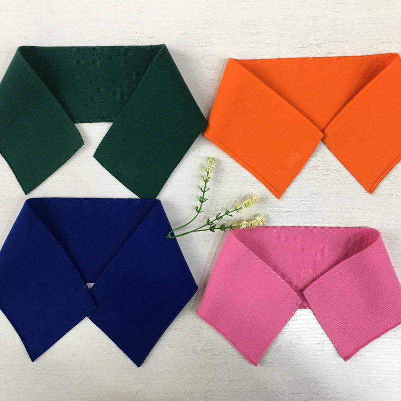 1x1 Spandex ribbed fabric for clothing collars, hems, cuffs, and machine-knitted school uniforms; elastic ribbed fabric lace.