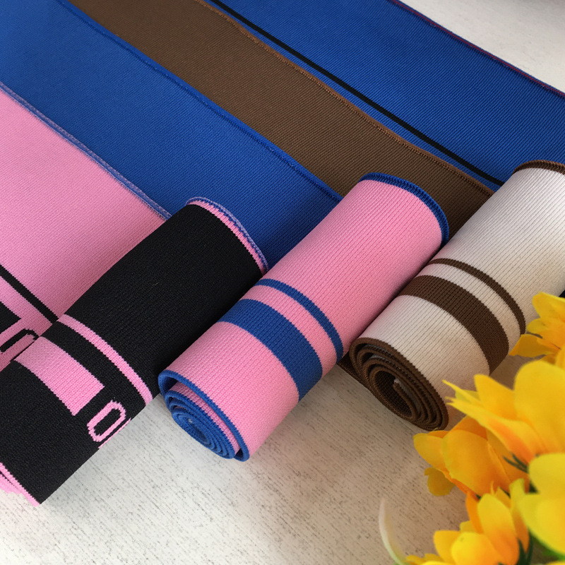 1x1 Jacquard Nylon Lace Trim, Fabric for Hems, Waistbands, Cuffs, and Sleeves - Custom Manufacturing and Tailoring Available