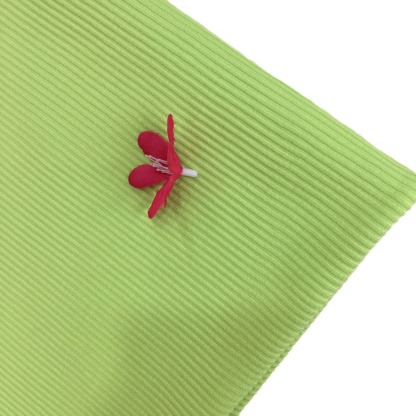 300g 4x2 single-sided brushed ribbed rayon knit fabric, suitable for women's stretchy base layer tops for autumn and winter.