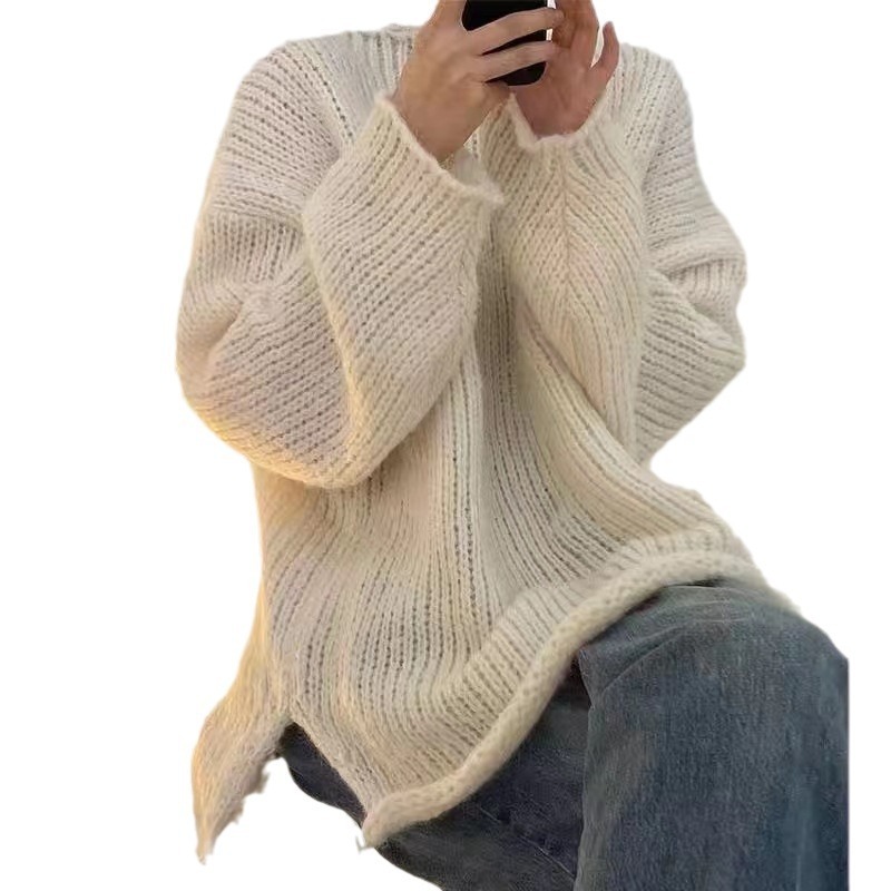 Freely cut solid color sweatshirt, chunky knit sweater, plush toy clothing, pet clothing, versatile fabric