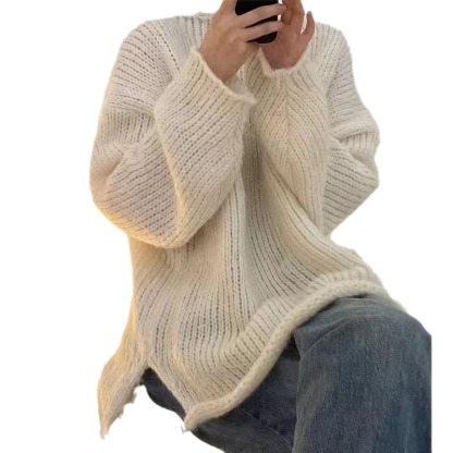 Freely cut solid color sweatshirt, chunky knit sweater, plush toy clothing, pet clothing, versatile fabric