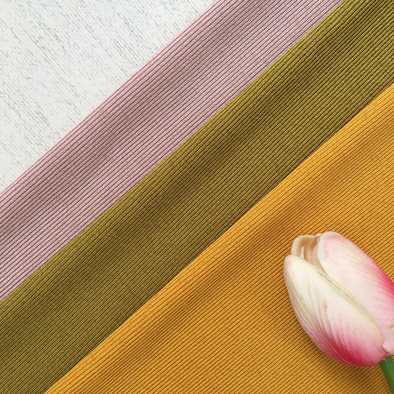 240g 1x1 Double-Sided Dobby Fabric, Customizable Digital Print Stretch Fabric for Apparel, Polyester