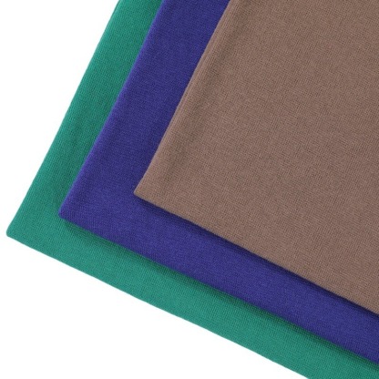 270g cotton cross-stretch elastic knitted circular rib fabric for spring/summer short-sleeved garments, collars, and cuffs (wholesale).