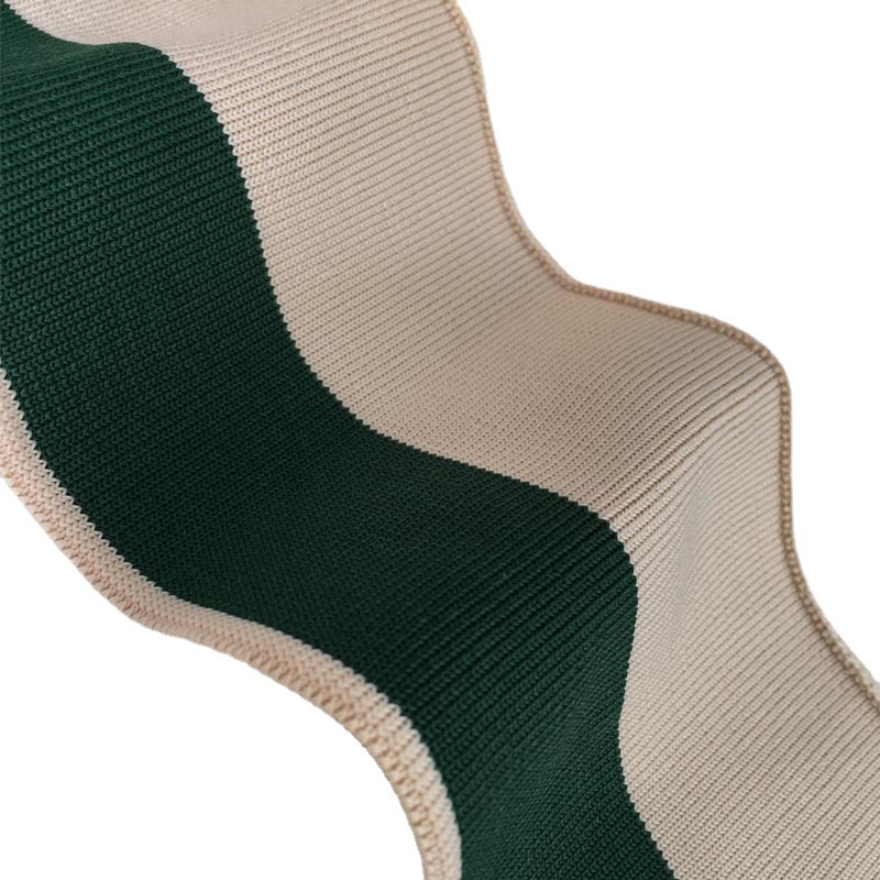 Wholesale 1x1 all-polyester low-stretch fabric for school uniforms, suitable for collars, hems, waistbands, trouser cuffs, and sleeve cuffs (for edging and binding).