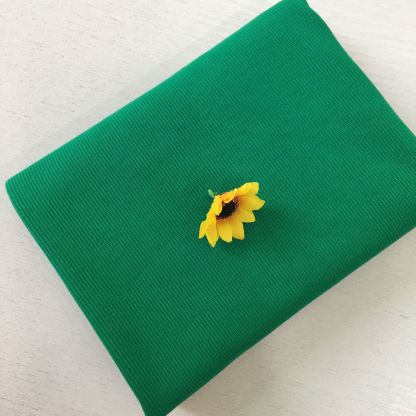 420 grams of high-stretch all-cotton 2X2 thick winter and autumn ribbed fabric for women's pullover knit double-sided elastic clothing material - high elasticity and thick texture