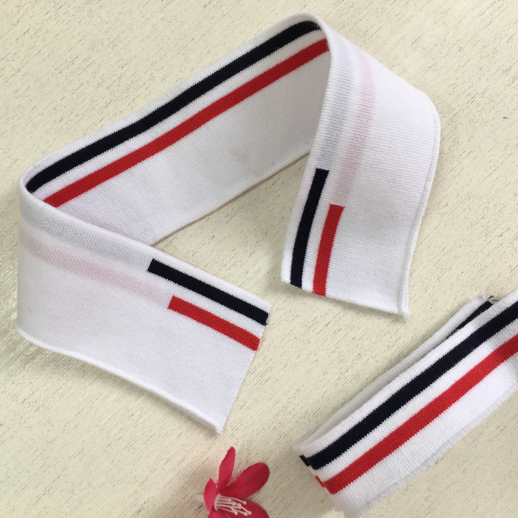 1X1 100% cotton combed cotton tailored garment for men and women, school uniforms, work clothes, ribbed fabric with lace trim, suitable for all sizes.