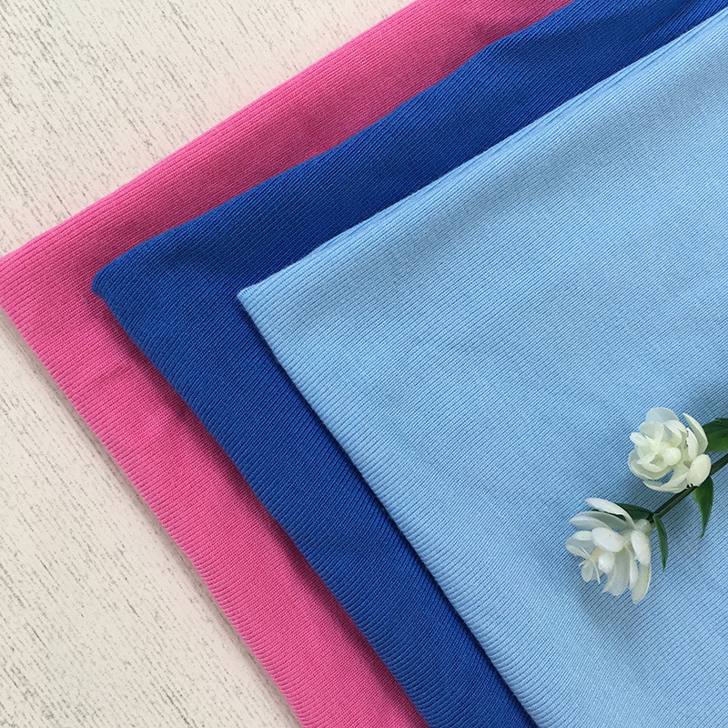 200 grams 1×1 plain modal rib fabric, cotton viscose rib fabric, free-sizing polyester fabric, elastic woven fabric