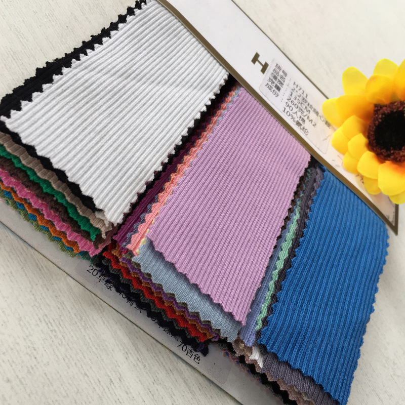 260g 2x2 French rib knit fabric with snake pattern, wholesale circular knitting machine fabric for summer short-sleeved T-shirts and spring/summer clothing.