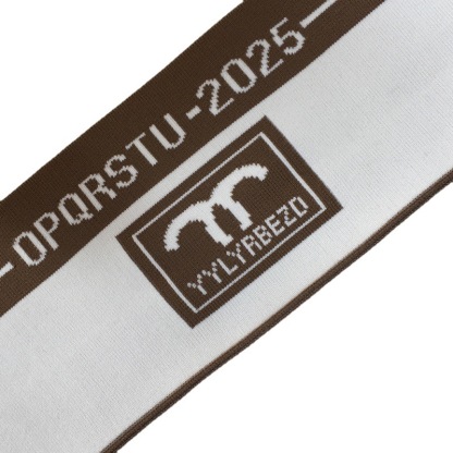 Custom-made 1x1 jacquard nylon fabric for waistbands, hems, cuffs, and ribbed trim, in a fresh and minimalist style.