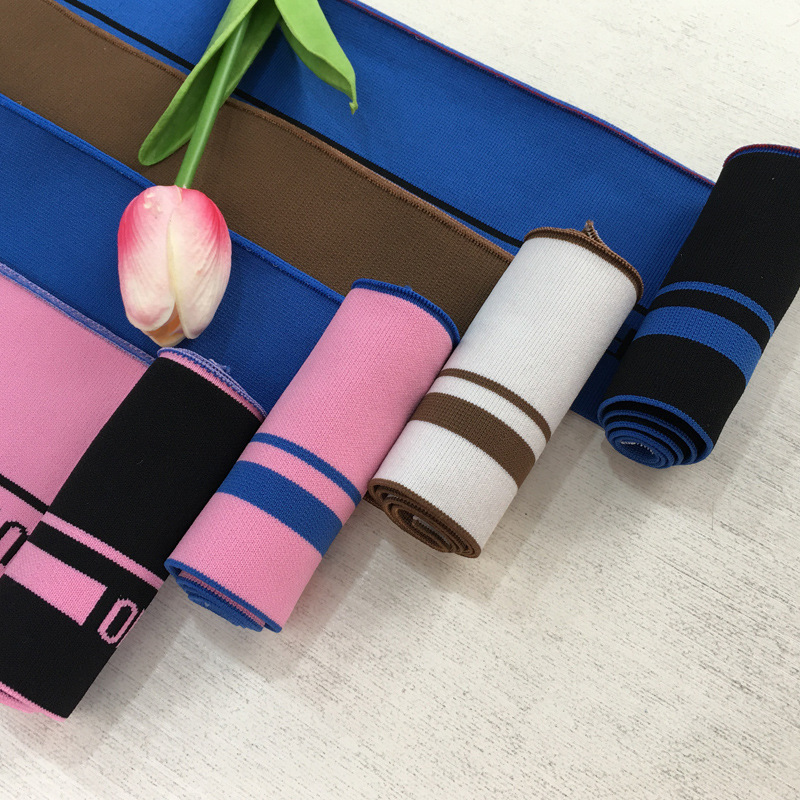 1x1 Jacquard Nylon Lace Trim, Fabric for Hems, Waistbands, Cuffs, and Sleeves - Custom Manufacturing and Tailoring Available