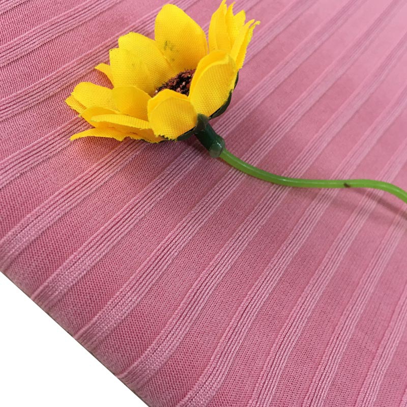 210g/m² 100% Polyester Milk Silk Ribbed Knit Fabric (9x5 rib structure) for Spring/Summer Clothing and Children's Wear (Circular Knitting Machine)