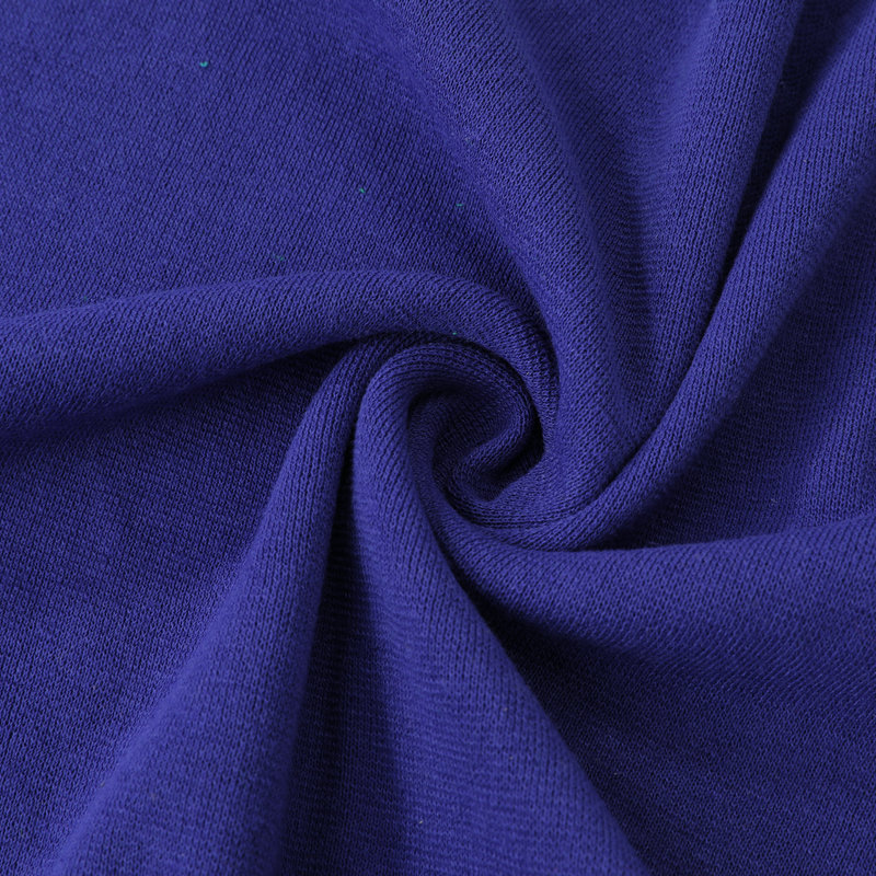 270g cotton cross-stretch elastic knitted circular rib fabric for spring/summer short-sleeved garments, collars, and cuffs (wholesale).