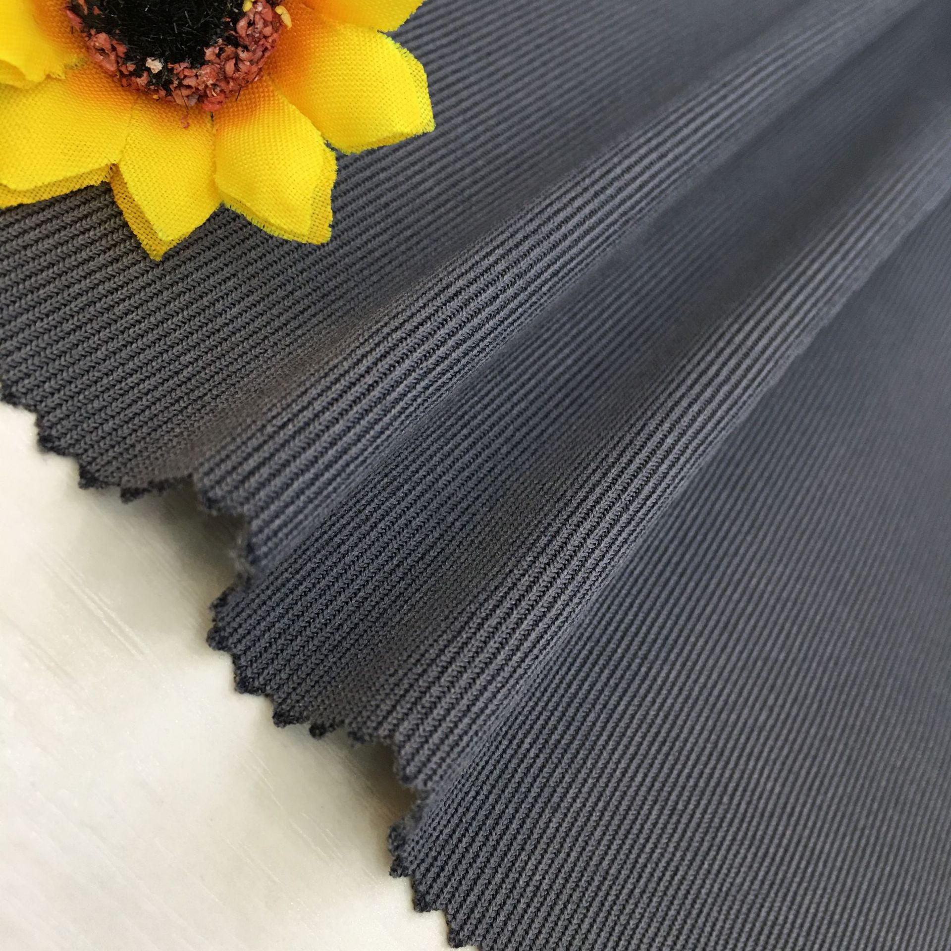 200g 1x1 Rib Knit Fabric, Digital Printed Textile, Casual Underwear, Women's T-shirts, Sweatshirts, Ribbed Stripes