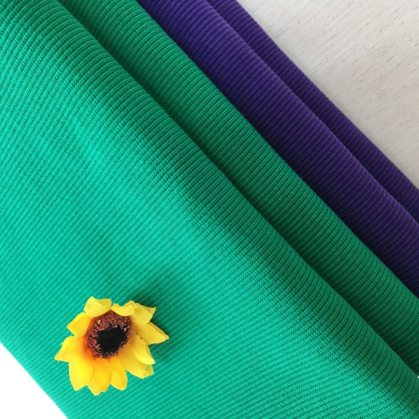 420 grams of high-stretch all-cotton 2X2 thick winter and autumn ribbed fabric for women's pullover knit double-sided elastic clothing material - high elasticity and thick texture