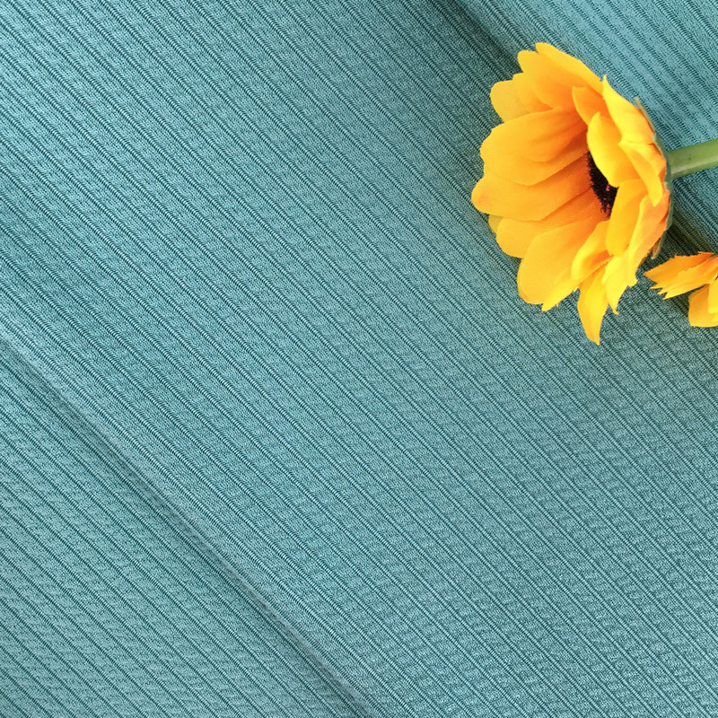 250 grams of starry sky ribbed polyester lace knitted fabric with raised stripes, for women's short-sleeved skirts and trousers, with vertical stripes.