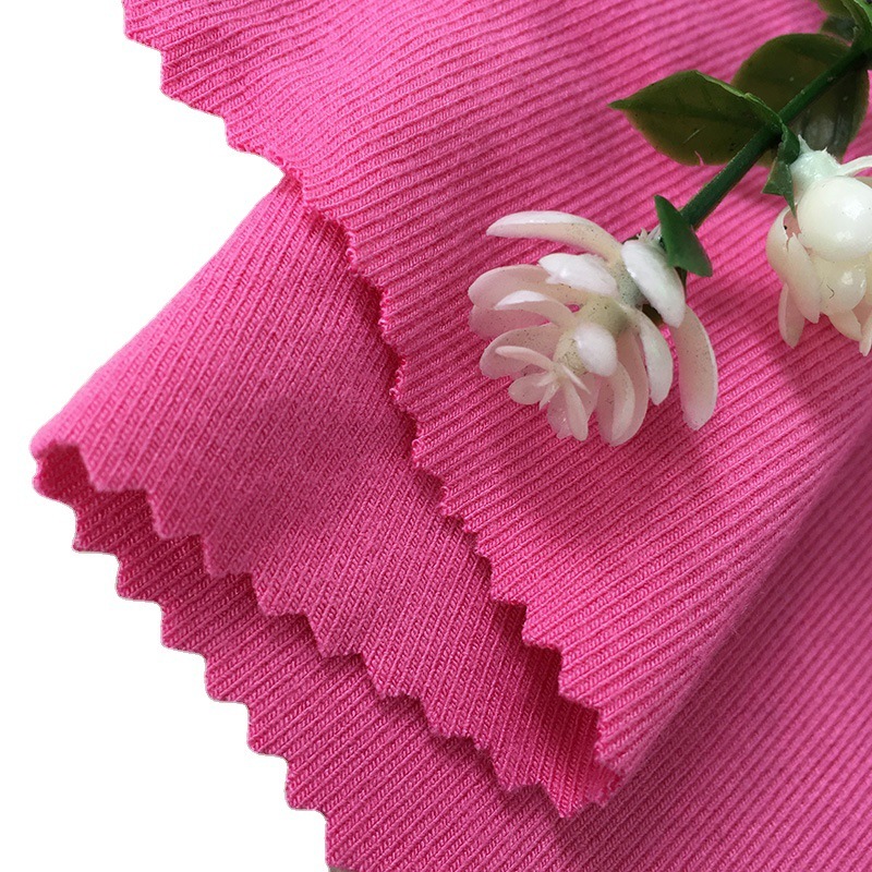 200 grams 1×1 plain modal rib fabric, cotton viscose rib fabric, free-sizing polyester fabric, elastic woven fabric
