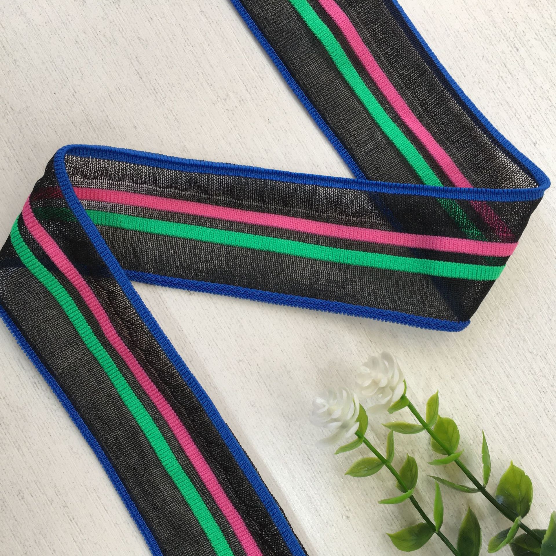 Organza mesh lace fake collar accessory, versatile decorative collar, knitted lace, ribbed fabric, 100% polyester, women's clothing trim.