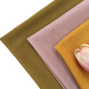 240g 1x1 Double-Sided Dobby Fabric, Customizable Digital Print Stretch Fabric for Apparel, Polyester