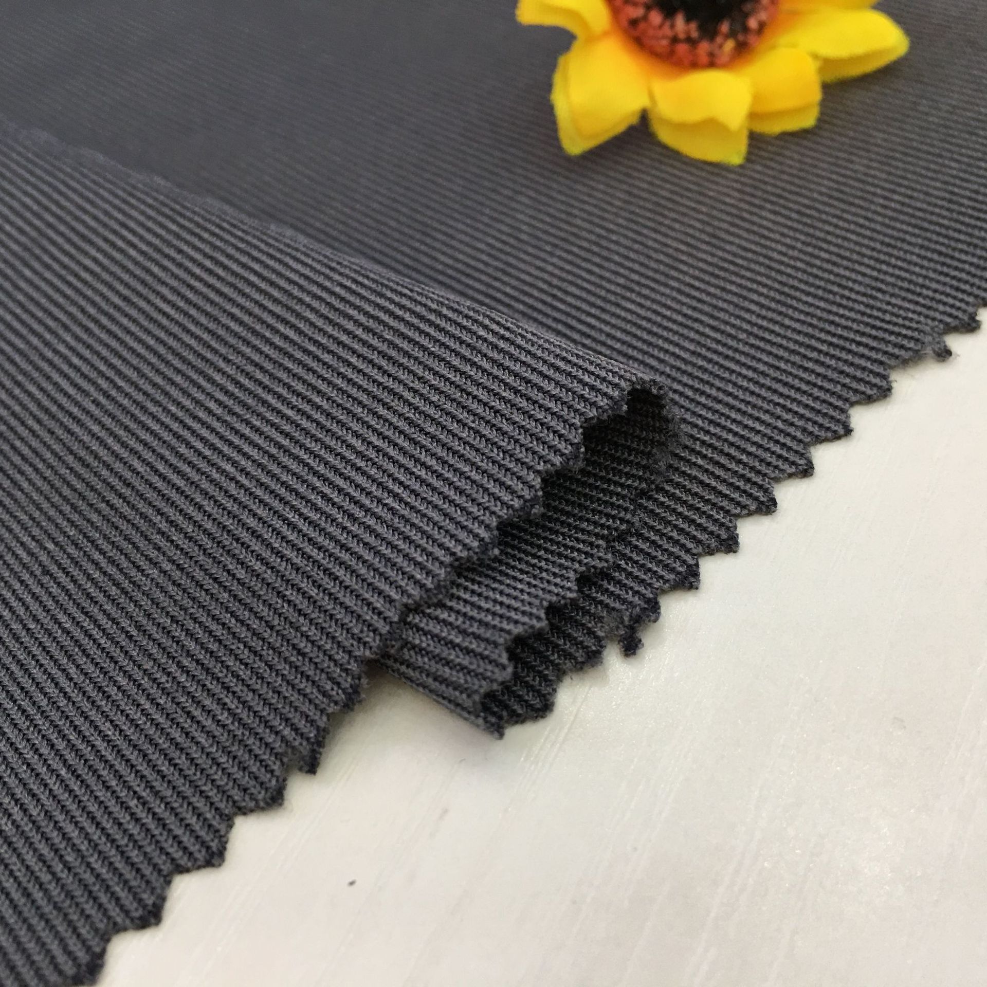 200g 1x1 Rib Knit Fabric, Digital Printed Textile, Casual Underwear, Women's T-shirts, Sweatshirts, Ribbed Stripes