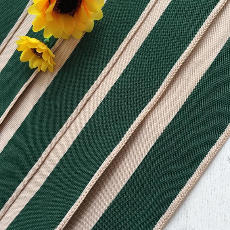 Wholesale 1x1 all-polyester low-stretch fabric for school uniforms, suitable for collars, hems, waistbands, trouser cuffs, and sleeve cuffs (for edging and binding).