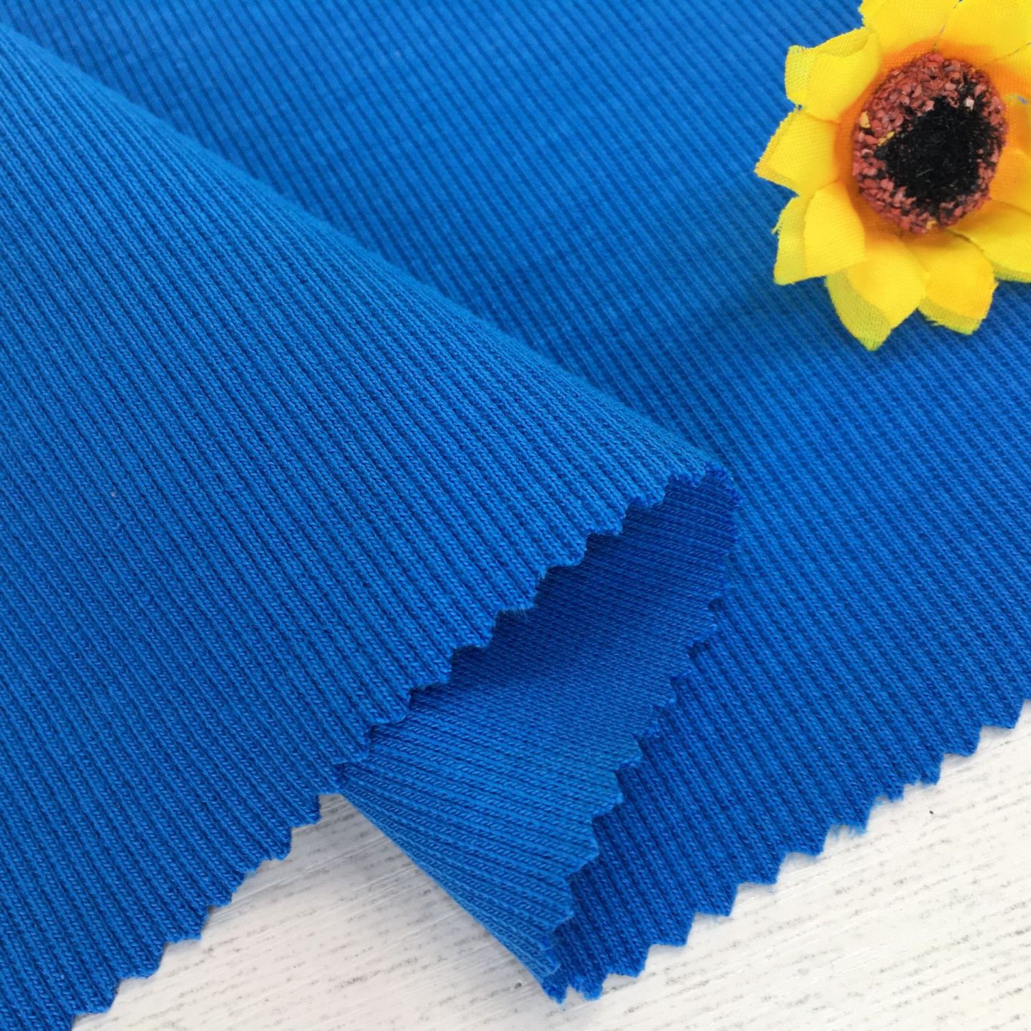 420 grams of high-stretch all-cotton 2X2 thick winter and autumn ribbed fabric for women's pullover knit double-sided elastic clothing material - high elasticity and thick texture