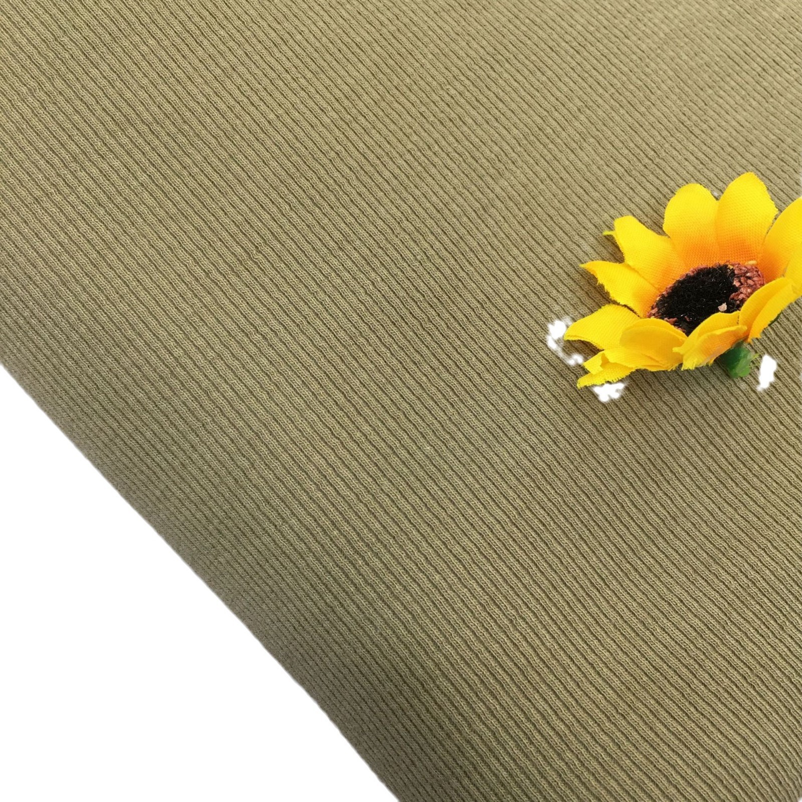 260 grams of ribbed 2x2 long-staple combed cotton stretch ribbed fabric base for men's T-shirt, backless top, with wholesale available.