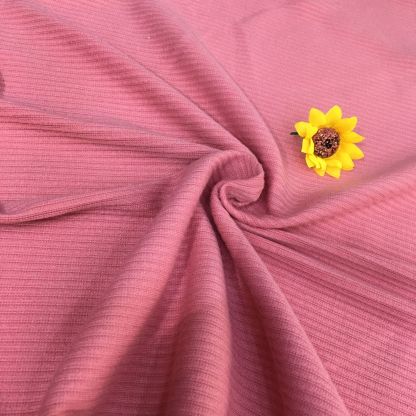 310g 5x4 Ribbed Polyester Knit Fabric, suitable for clothing, shoes, hats, DIY projects, and women's base layer garments. Wholesale available.