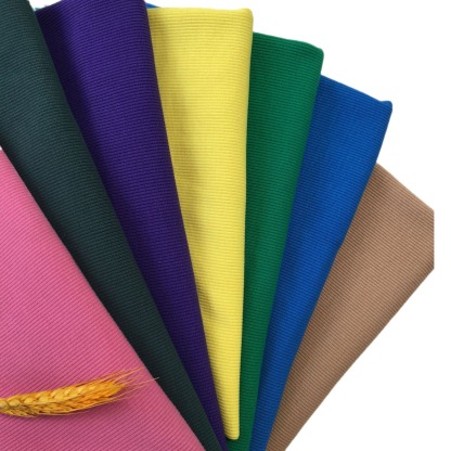 420 grams of high-stretch all-cotton 2X2 thick winter and autumn ribbed fabric for women's pullover knit double-sided elastic clothing material - high elasticity and thick texture