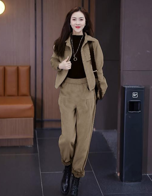 SL- spodnie dresowe z podwójną warstwą polaru w zestawie (Polish-Chinese translation