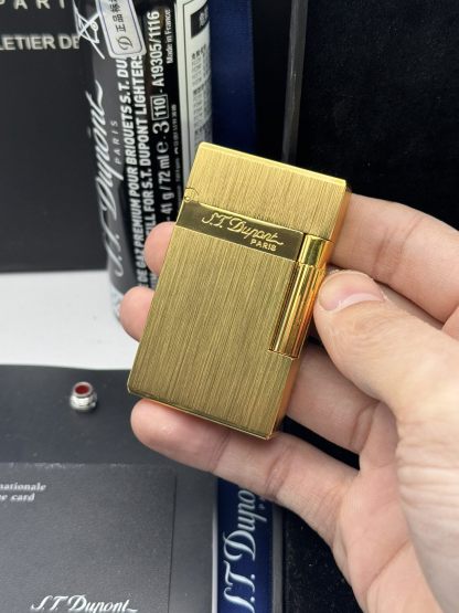 ST Dupont Ligne 2 Brushed Gold Lighter