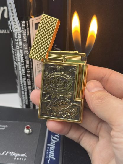 ST Dupont Ligne 2 Double Flame Padron 60th Anniversary Limited Edition Solid Brass Lighter