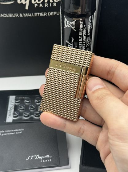 ST Dupont Lattice Wide Edge Butane Lighter | Luxury Lighter