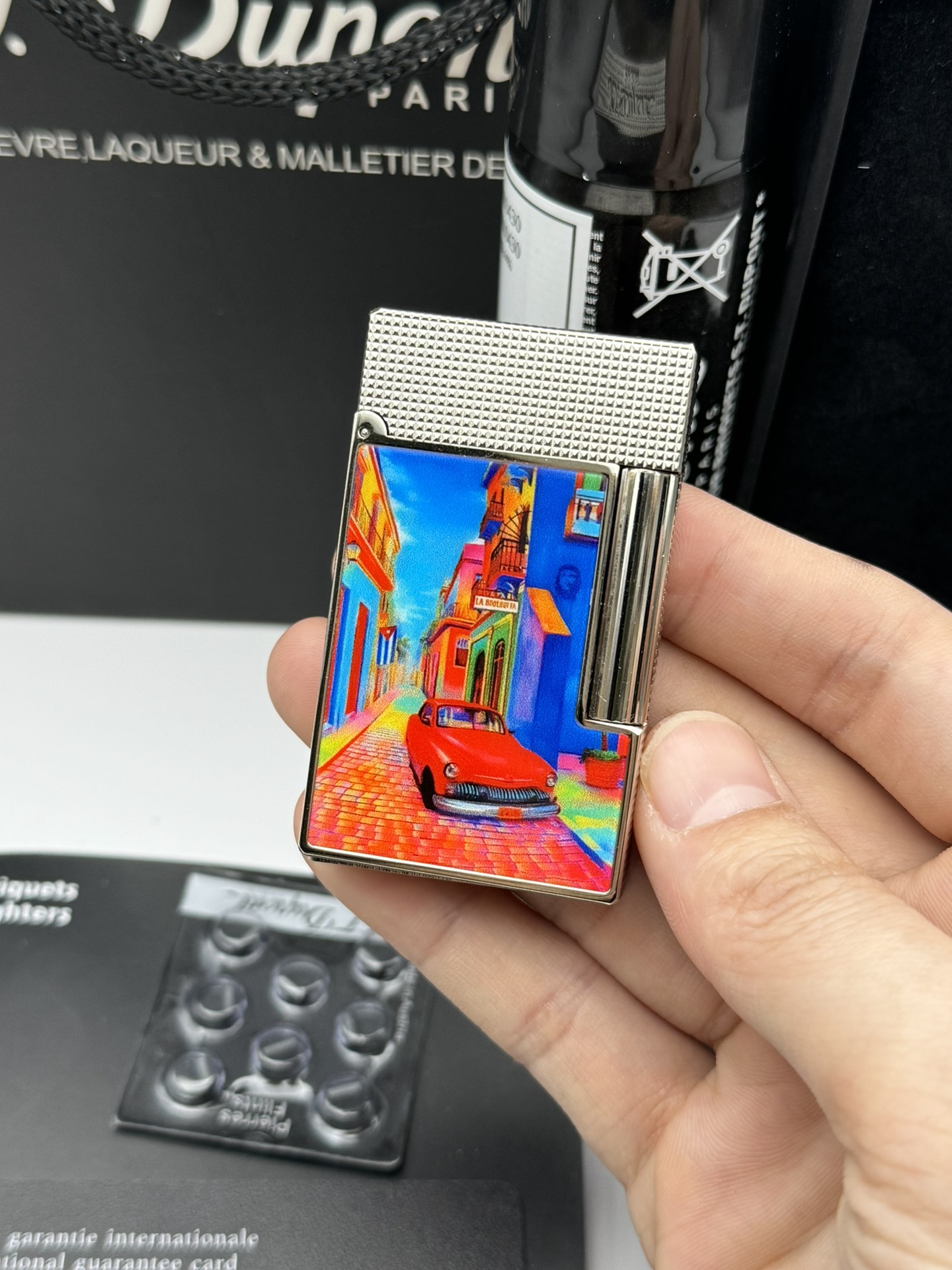 ST Dupont Ligne 2 Dual Flame Havana Limited Edition Brass Lighter