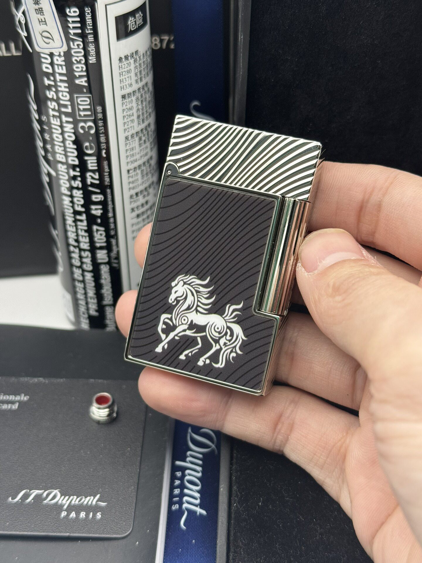 ST Dupont Year of the Horse Red or Black Butane Lighter | Limited Edition Luxury