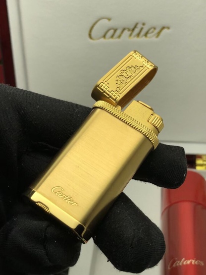 Cartier Lighter Matte Gold Palace-Style Engraved Edition